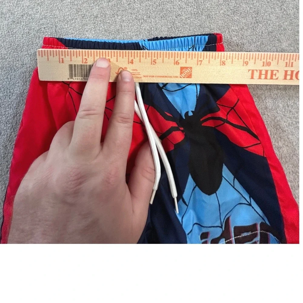 Marvel Spider-Man Swim Trunks‎ Kids 6-9M Red Blue Graphic Superhero Shorts